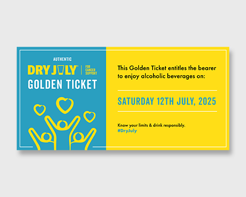 Golden Tickets - Image of a Dry July golden ticket