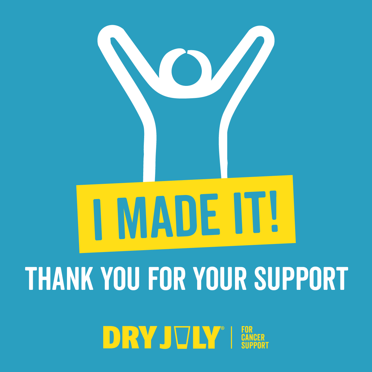 I made it! Thank you for your support