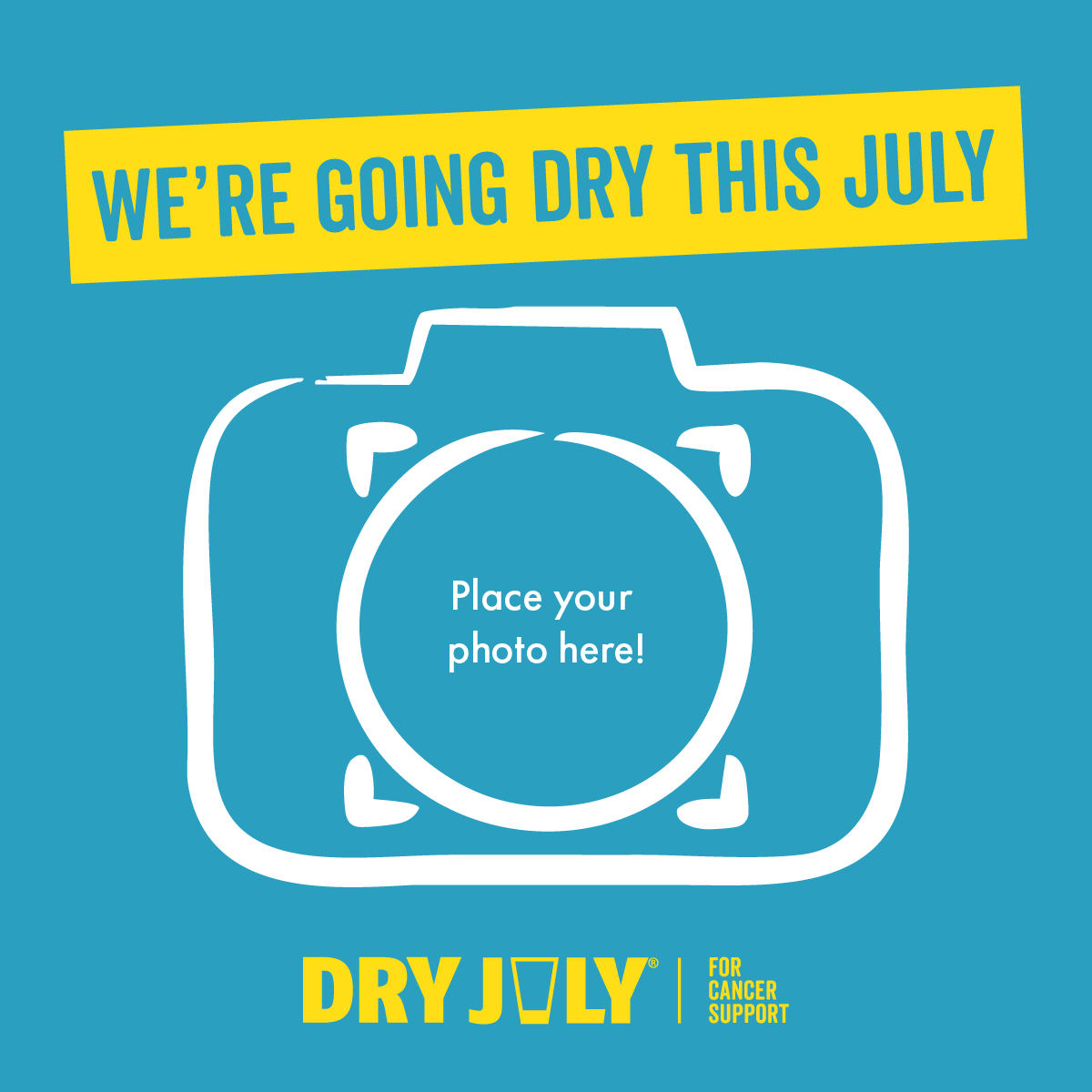 We're going dry this July - Place your photo here!