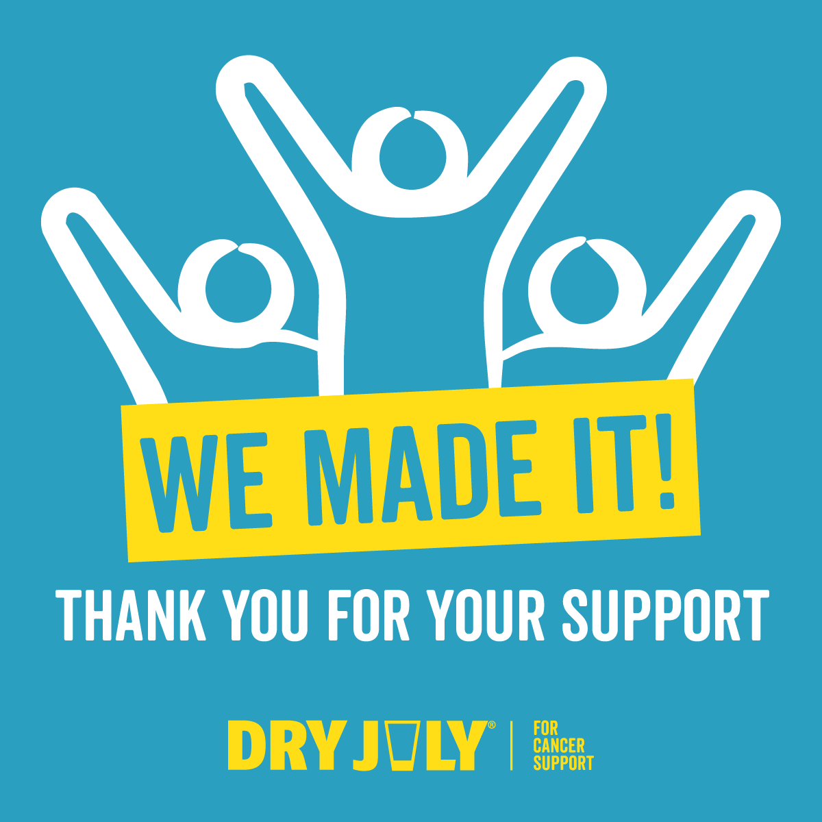 We made it! Thank you for your support