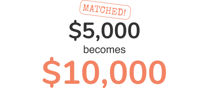 $5,000 becomes $10,000