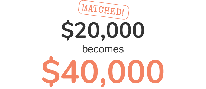 $20,000 becomes $40,000