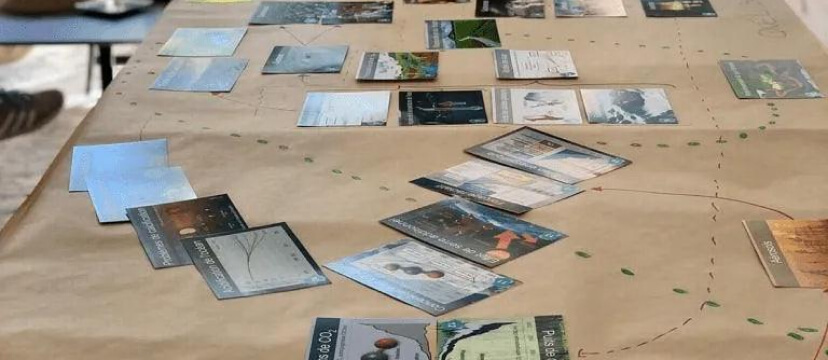 Image showing Climate Fresk cards on a table